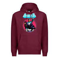 Burgundy superhero punish her Premium Hoodie - linhVisuals