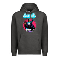 Charcoal Heather superhero punish her Premium Hoodie - linhVisuals