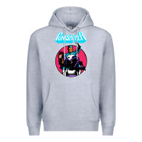 Heather Grey superhero punish her Premium Hoodie - linhVisuals