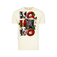 Vintage Arctic Christmas ho ho ho black angus Vintage Tee - LillyAllenDesigns