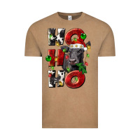 Vintage Coffee Christmas ho ho ho black angus Vintage Tee - LillyAllenDesigns