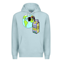 Blue Mist wrld drink Premium Hoodie - linhVisuals