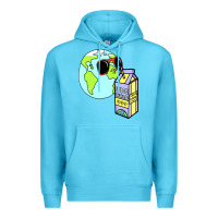 Ocean Blue wrld drink Premium Hoodie - linhVisuals
