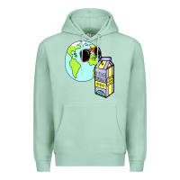 Seafoam wrld drink Premium Hoodie - linhVisuals