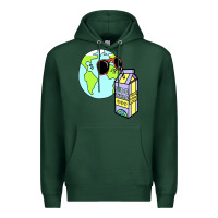 Sports Green wrld drink Premium Hoodie - linhVisuals