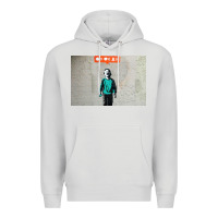 Dove Grey banksy nobody likes me boy Premium Hoodie - linhVisuals