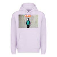 Lilac banksy nobody likes me boy Premium Hoodie - linhVisuals