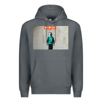 Rock banksy nobody likes me boy Premium Hoodie - linhVisuals