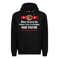 Canada Poutine Quebec Recipe French Premium Hoodie | Teevron