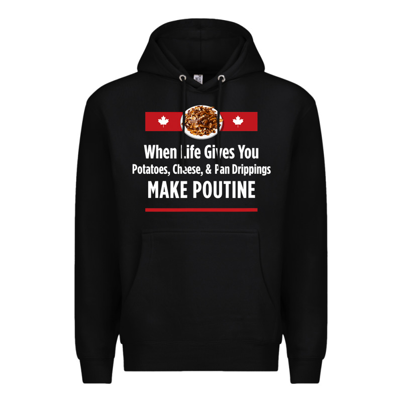 Canada Poutine Quebec Recipe French Premium Hoodie by linhVisuals | Teevron