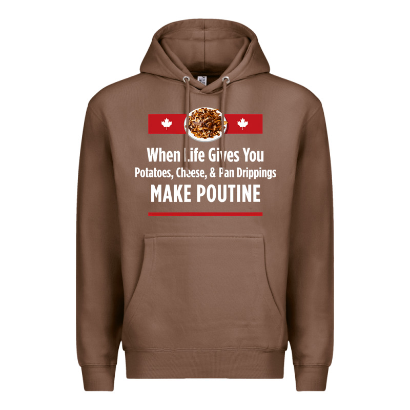 Canada Poutine Quebec Recipe French Premium Hoodie by linhVisuals | Teevron