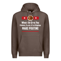 Coffee canada poutine quebec recipe french Premium Hoodie - linhVisuals