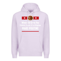 Lilac canada poutine quebec recipe french Premium Hoodie - linhVisuals