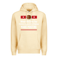Pina Colada canada poutine quebec recipe french Premium Hoodie - linhVisuals