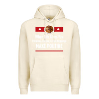 Tofu canada poutine quebec recipe french Premium Hoodie - linhVisuals