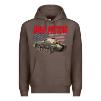 Coffee cold war battle tank m48 patton gamer Premium Hoodie - linhVisuals