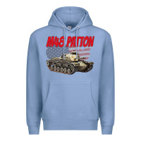 Colony Blue cold war battle tank m48 patton gamer Premium Hoodie - linhVisuals