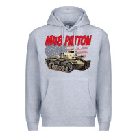 Heather Grey cold war battle tank m48 patton gamer Premium Hoodie - linhVisuals