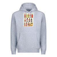 Heather Grey hot sauce Premium Hoodie - linhVisuals