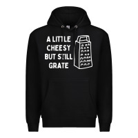 Black Cheesy But Still Grate Funny Pun Premium Hoodie - linhVisuals