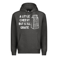 Charcoal Heather Cheesy But Still Grate Funny Pun Premium Hoodie - linhVisuals