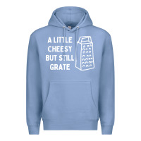 Colony Blue Cheesy But Still Grate Funny Pun Premium Hoodie - linhVisuals