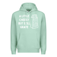 Seafoam Cheesy But Still Grate Funny Pun Premium Hoodie - linhVisuals