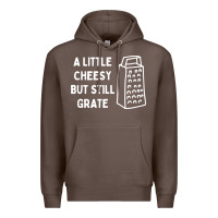 Cheesy But Still Grate Funny Pun Premium Hoodie | Teevron