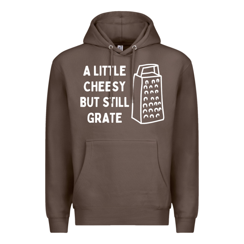 Cheesy But Still Grate Funny Pun Premium Hoodie by linhVisuals | Teevron