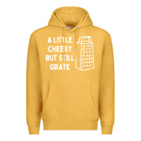 Mustard Cheesy But Still Grate Funny Pun Premium Hoodie - linhVisuals