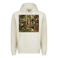 Oatmeal Heather camouflage mama Premium Hoodie - BarkalooDesign