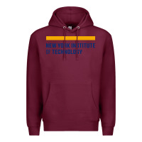 Burgundy New York Institute of Technology Premium Hoodie - linhVisuals