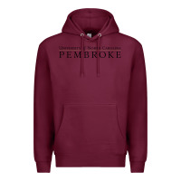 Burgundy University of North Carolin Pembroke Premium Hoodie - linhVisuals