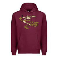 Burgundy cayote Premium Hoodie - linhVisuals