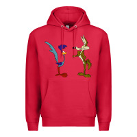 Cardinal coyote and the road runner Premium Hoodie - linhVisuals