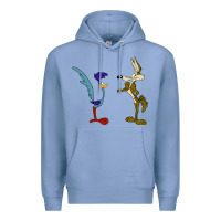 Colony Blue coyote and the road runner Premium Hoodie - linhVisuals
