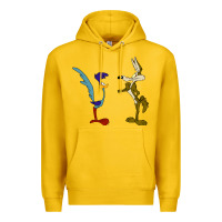 Lemon coyote and the road runner Premium Hoodie - linhVisuals