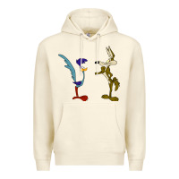 Sandshell coyote and the road runner Premium Hoodie - linhVisuals