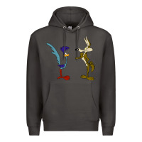 Smoke coyote and the road runner Premium Hoodie - linhVisuals