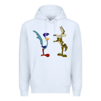 White coyote and the road runner Premium Hoodie - linhVisuals