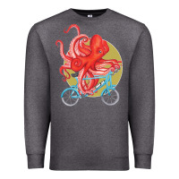 Charcoal Heather Cycling octopus Premium Sweatshirt - Bettercallsaul