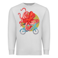 Dove Grey Cycling octopus Premium Sweatshirt - Bettercallsaul