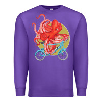 Purple Cycling octopus Premium Sweatshirt - Bettercallsaul
