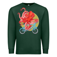 Sports Green Cycling octopus Premium Sweatshirt - Bettercallsaul