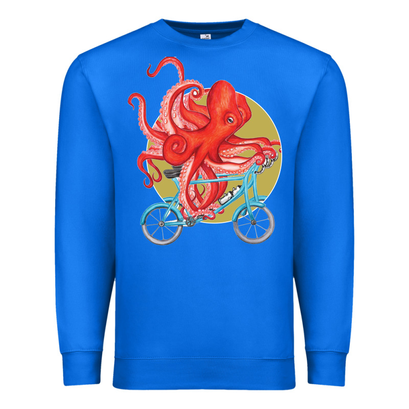 Cycling Octopus Premium Sweatshirt by Bettercallsaul | Teevron