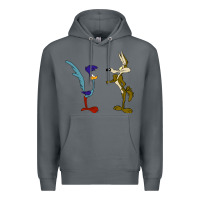 Rock coyote and the road runner Premium Hoodie - linhVisuals