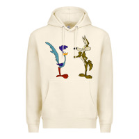 Tofu coyote and the road runner Premium Hoodie - linhVisuals