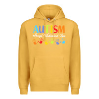Mustard autism t  shirt accept understand love autism awareness t  shirt Premium Hoodie - linhVisuals