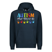 Navy autism t  shirt accept understand love autism awareness t  shirt Premium Hoodie - linhVisuals
