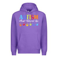 Purple autism t  shirt accept understand love autism awareness t  shirt Premium Hoodie - linhVisuals